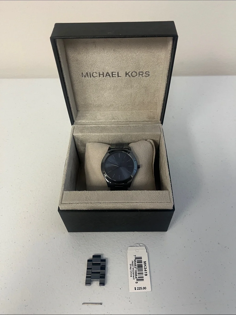 Michael Kors Men's All-Black Stainless Steel Watch with Matte Dial